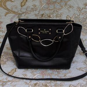 Kate-spade-new-york Women's Black and Gold Bag
